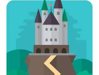 平坦的城堡设计