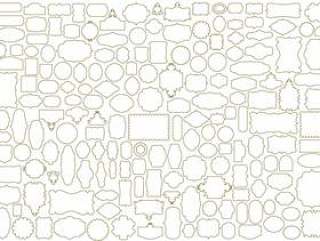 超简单的经典框架装饰框架材料集合