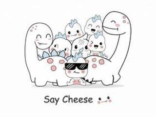 Cute dino cartoons