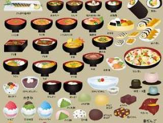 日本食物集合