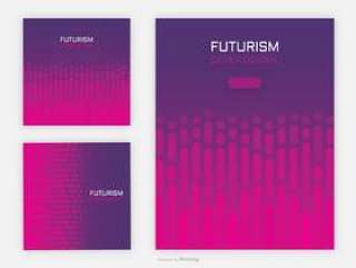 抽象未来主义几何封面矢量背景