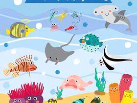 海洋动物卡通