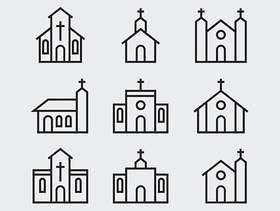 教会和修道院图标