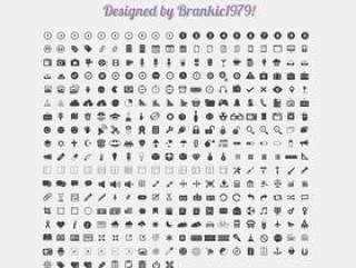 350 Vector Web Icons