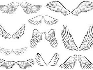  天使的翅膀矢量
