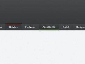 质感网页导航—psd分层素材