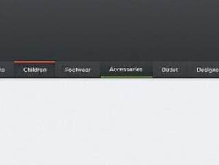 质感网页导航—psd分层素材