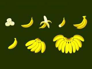 香蕉平面设计 矢量