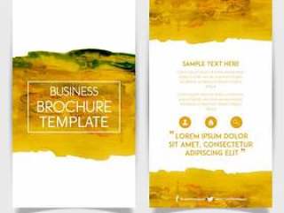 Watercolor Splatter Flyer Template Layout