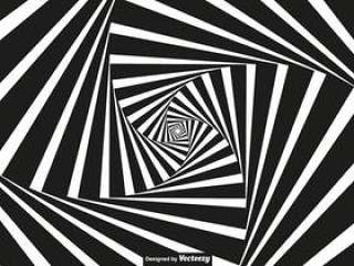 矢量眩晕 - 黑色和白色