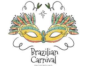 对狂欢节的逗人喜爱的巴西面具