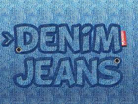  的牛仔裤文本Photoshop模板 Free Jeans Text Photoshop Template