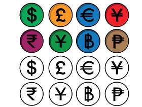 货币财务图标集