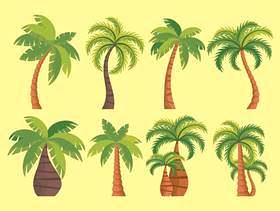 棕榈树矢量图标