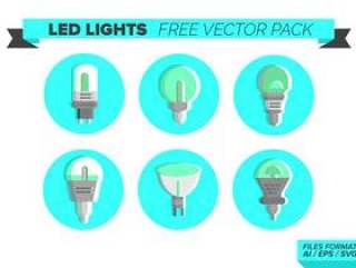 LED灯图标 矢量包
