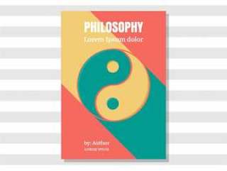 哲学书封面矢量图