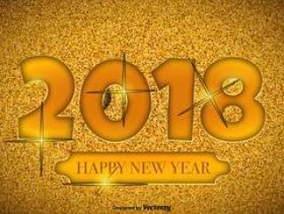 2018年新年快乐例证