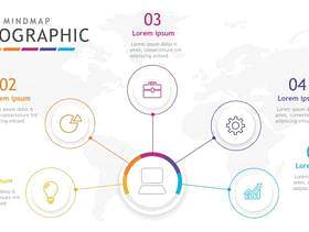 事务的Infographic模板。