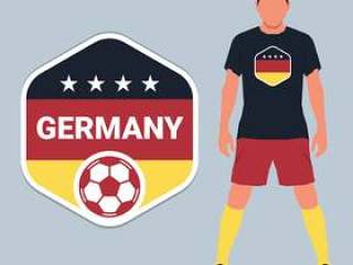 德国足球锦标赛会徽设计模板集