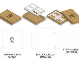 肥皂样机的硬纸盒与dieline