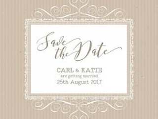 乡村保存日期邀请