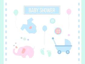 标志性的Babyshower矢量