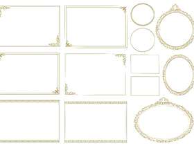 经典的简单框架边框框架装饰框架