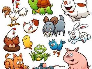 Cartoon Farm Animals Character