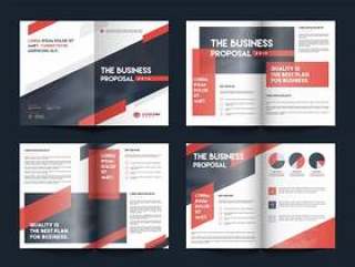 Business brochure cover pages design.