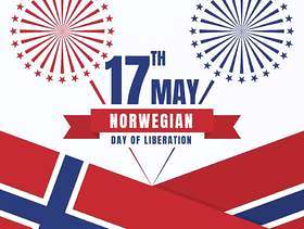 挪威独立日爱国设计国家的国家颜色