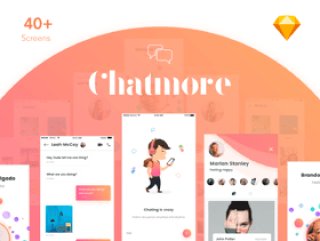 Sketch。，Chat More UI KIT的独特聊天UI工具包