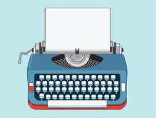复古打字机机器图
