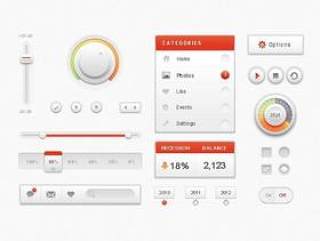 UI界面元素PSD分层素材 