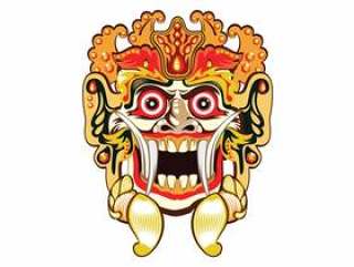 Barong巴厘岛面具传染媒介