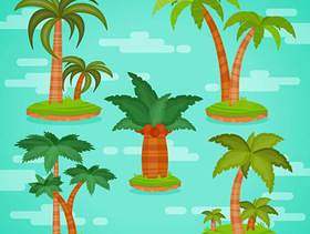 热带棕榈树矢量
