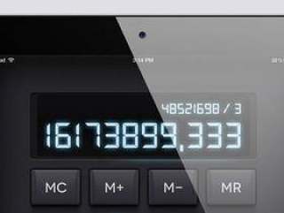 iPad Psd Calculator UI套件
