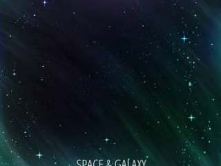 星系和空间背景