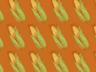 复古玉米图案