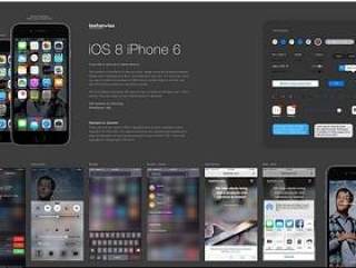iOS 8 GUI PSD (iPhone 6)