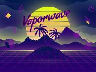 Vaporwave背景图
