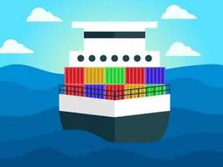 造船厂背景矢量