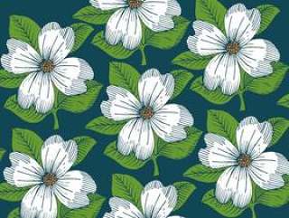 复古花卉壁纸图案