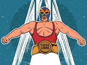 Lucha Libre构成例证