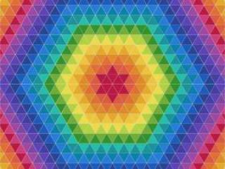五颜六色的三角几何图案背景