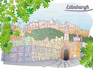 爱丁堡背景图