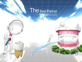 商务系类：牙齿护理 PSD分层素材