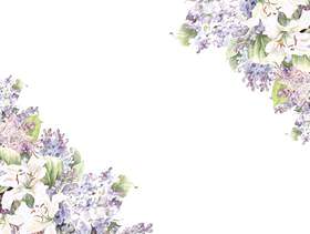 花框架142 - 丁香季节性花框架