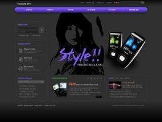 韩国时尚手机销售网页模板
