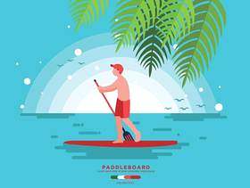  Paddleboard矢量