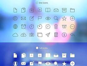 苹果手机IOS7扁平设计图标二